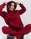 Костюм жіночий зимовий вишневого кольору,  модель womanW3-cherry