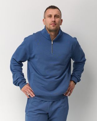Костюм zip чоловічий без утеплення  синього кольору,  модель 44т3-blue