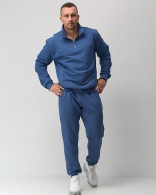 Костюм zip чоловічий без утеплення  синього кольору,  модель 44т3-blue