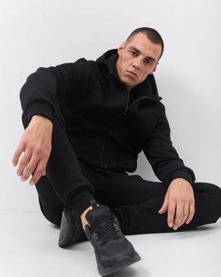 Зимовий чоловічий спортивний костюм чорного кольору  модель361_black