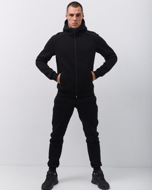 Зимовий чоловічий спортивний костюм чорного кольору  модель361_black