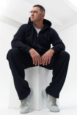 Зимовий чоловічий спортивний костюм кольору глибокий синій, модель 43w3-B-darkblue