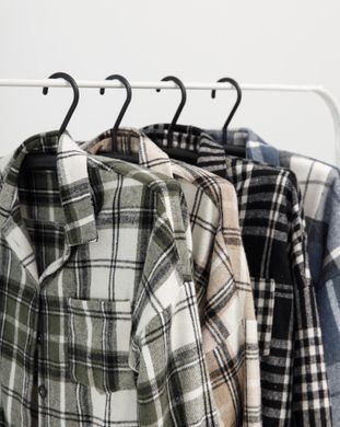 Жіноча рубашка оверсайз чорного кольору, модель shirt23_W_black2