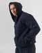 Костюм на замку hood sport чоловічий зимовий глибокого синього кольору,  модель 34w3-N-navyblue