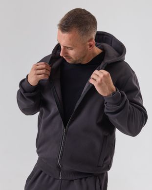 Костюм на замку hood sport чоловічий зимовий кольору димний фуме, модель 34w3-N-darkfume