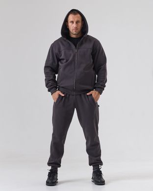 Костюм на замку hood sport чоловічий зимовий кольору димний фуме, модель 34w3-N-darkfume