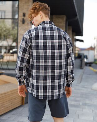 Чоловіча рубашка синього кольору, модель shirt23_M_blue