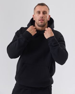 Костюм з худі hood чоловічий зимовий чорного кольору,  модель 344w3-N-black