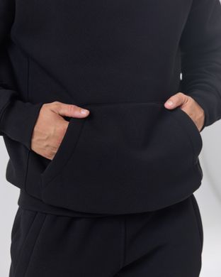 Костюм з худі hood чоловічий зимовий чорного кольору,  модель 344w3-N-black