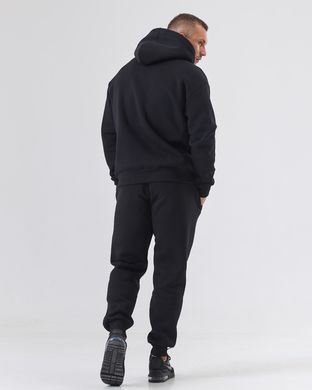 Костюм з худі hood чоловічий зимовий чорного кольору,  модель 344w3-N-black