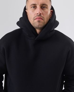 Костюм з худі hood чоловічий зимовий чорного кольору,  модель 344w3-N-black