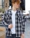 Чоловіча рубашка синього кольору, модель shirt23_M_blue