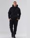 Костюм з худі hood чоловічий зимовий чорного кольору,  модель 344w3-N-black