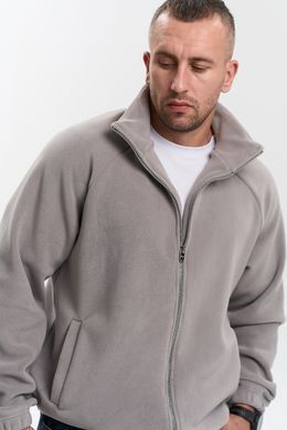 Флісова кофта чоловіча кольору світлий графіт, модель 9w3-lightgrey