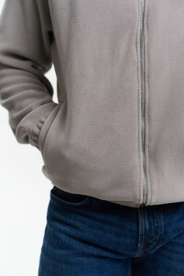 Флісова кофта чоловіча кольору світлий графіт, модель 9w3-lightgrey