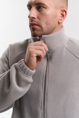 Флісова кофта чоловіча кольору світлий графіт, модель 9w3-lightgrey