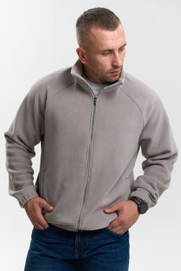 Флісова кофта чоловіча кольору світлий графіт, модель 9w3-lightgrey