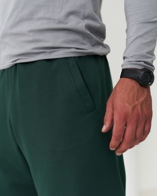 Чоловічі спортивні шорти зеленого  кольору, модель 9т2shorts