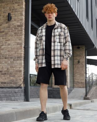 Чоловіча рубашка бежевого кольору, модель shirt23_M_biege2