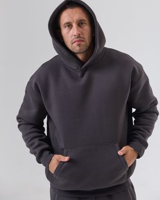 Костюм з худі hood чоловічий зимовий димний фуме кольору,  модель 344w3-N-darkfume