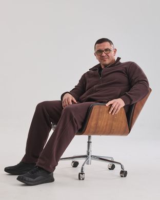 Костюм classic чоловічий без утеплення коричневого кольору,  модель 31т3-brown