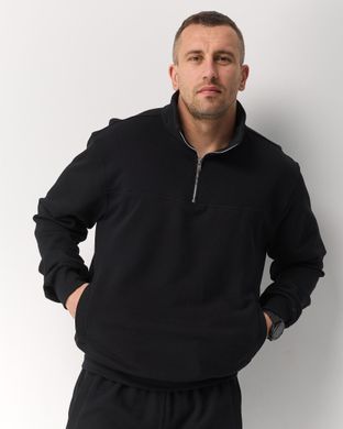 Костюм zip чоловічий без утеплення  чорного кольору,  модель 44т3-black