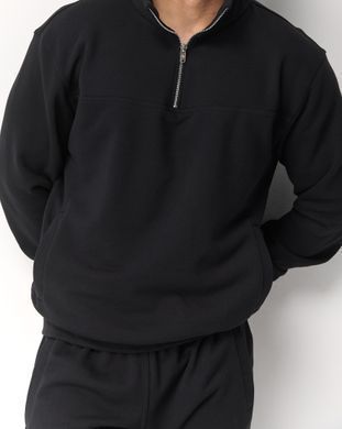 Костюм zip чоловічий без утеплення  чорного кольору,  модель 44т3-black
