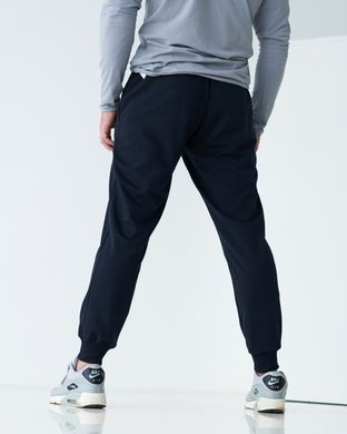 Чоловічі спортивні штани синього кольору модель БАТАЛ 4pants_blue