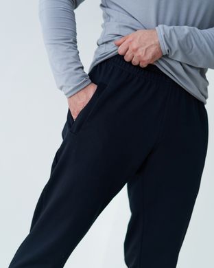 Чоловічі спортивні штани синього кольору модель БАТАЛ 4pants_blue