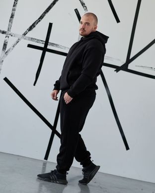 Зимовий чоловічий спортивний костюм чорного кольору, модель 3644w3-чорний