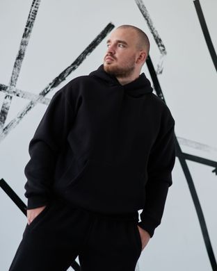 Зимовий чоловічий спортивний костюм чорного кольору, модель 3644w3-чорний
