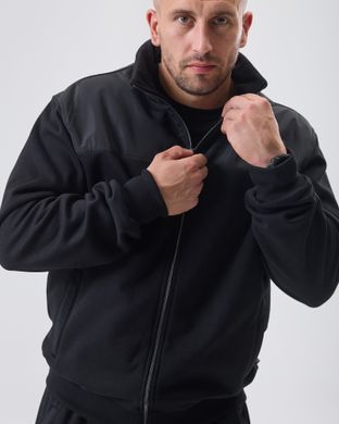 Зимовий чоловічий спортивний костюм чорного кольору, модель 31w3pl-black