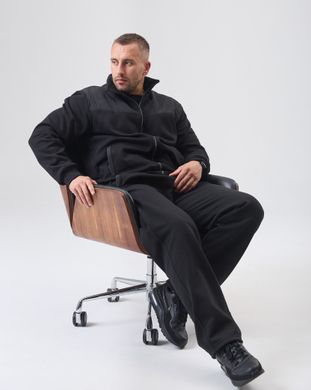 Зимовий чоловічий спортивний костюм чорного кольору, модель 31w3pl-black
