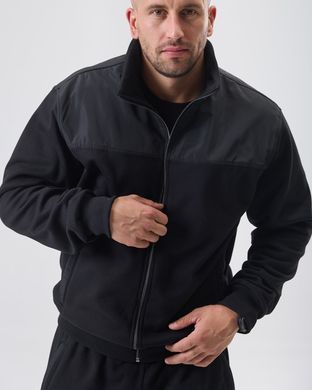 Зимовий чоловічий спортивний костюм чорного кольору, модель 31w3pl-black
