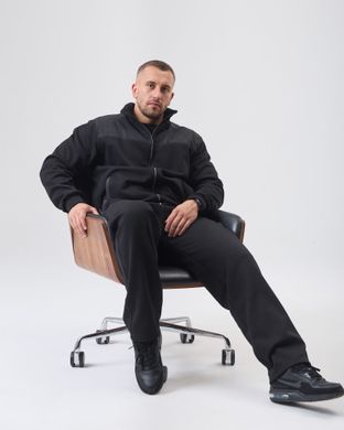 Зимовий чоловічий спортивний костюм чорного кольору, модель 31w3pl-black