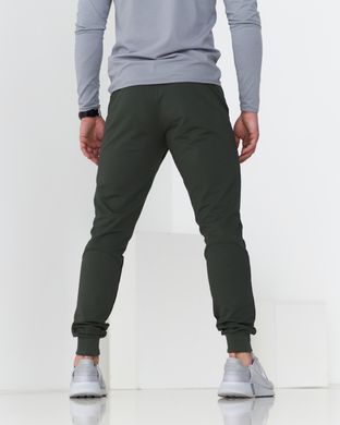 Тонкі чоловічі спортивні штани хакі кольору  модель 61pants_khaki