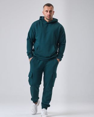 Костюм cargo чоловічий без утеплення  смарагдового кольору,  модель 38т3-emerald