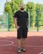 Чоловічий літній комплект чорного кольору, модель  4т2_reglan_black