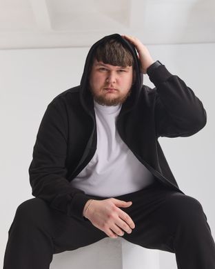 Костюм hood sport  чоловічий без утеплення чорного кольору,  модель 34т3-black