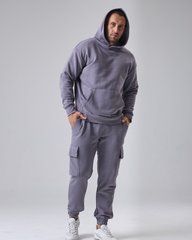 Костюм cargo чоловічий без утеплення  світло-сірого кольору,  модель 38т3-lightgrey