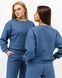 Жіночий спортивний костюм з високою посадкою, модель crop_т3_blue