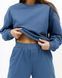 Жіночий спортивний костюм з високою посадкою, модель crop_т3_blue
