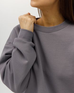 Жіночий спортивний костюм з високою посадкою, модель crop_т3_lightgrey