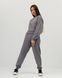 Жіночий спортивний костюм з високою посадкою, модель crop_т3_lightgrey