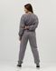 Жіночий спортивний костюм з високою посадкою, модель crop_т3_lightgrey