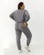 Жіночий спортивний костюм з високою посадкою, модель crop_т3_lightgrey