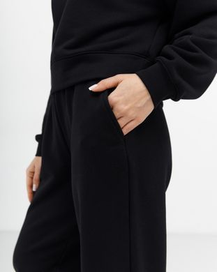Жіночий спортивний костюм з високою посадкою, модель crop_т3_black