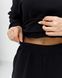 Жіночий спортивний костюм з високою посадкою, модель crop_т3_black