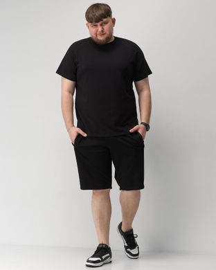 Шорти батал  чоловічі чорного кольору,  модель shorts-batal-back