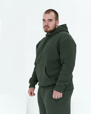 Зимовий чоловічий спортивний костюм хакі кольору, модель 3644w3-хакі